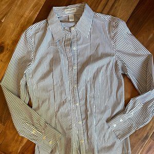 Banana Republic Classic Striped Button Down (L)